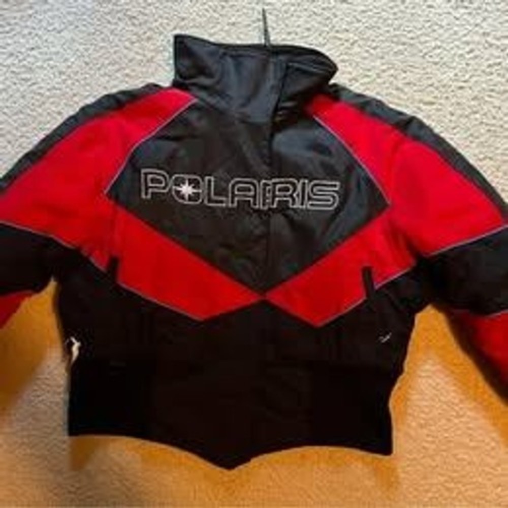 Polaris Snowmobile Red & Black Warm Winter Jacket Women L